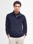 Barbour Essential Patch Half Zip Knitted Jumper, Navy