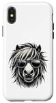 Coque pour iPhone X/XS Shetland Pony s Funny Shetland avec attitude