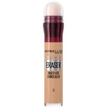 Maybelline Gomme anti-âge instantanée, correcteur pour les yeux, anti-cernes et imperfections, formule ultra estompable, 08 chamois, l'emballage peut varier