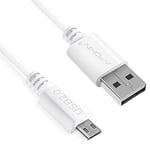 APOKIN® Câble Micro USB Charge Ultra Rapide Extra Long [2M] 5V/2.4A Charge Rapide Câble Android Durable Double Revêtement pour Samsung S7/S6/S5/J5/J7 Huawei Nokia Nexus Sony Tablet PS4 Kindle