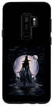 Coque pour Galaxy S9+ Witch Moon Magic Spellcaster T-shirt graphique Femme
