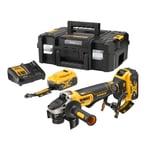 Dewalt DCG406P2LRT-QW Vinkelslip med batteri och laddare