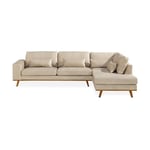 Scandinavian Choice L-soffa Copenhagen Sammet 2,5-sits Soffa Höger 1198582