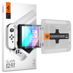 Spigen Nintendo Switch OLED Screen Protector GLAS.tR EZ Fit (2-pack)