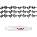 Oregon 3-Pack Pole Saw Chain and 1 Guide bar - 3/8" Low Profile, 0.50 inch (1.3mm), 40 Drive Links Chainsaw Chain and 10 Inch (25cm) A041 Mount bar for Black & Decker, Makita, Stiga and More