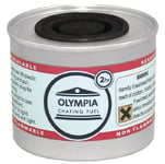 Olympia Liquide combustible pour chauffe-plat Olympia 2 heures avec mèches (Lot de 12), couvercle à vis facile à ouvrir, récipient Cool Touch, utilisation professionnelle, CB733