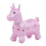 LUDI - Ma Licorne Sauteuse - Jouet Sauteur Gonflable - Développe la motricité - Plastique PVC épais et résistant - intérieur et extérieur - Système de gonflage Inclus - 53x61cm - Dès 10 Mois