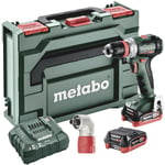 Perceuse-visseuse sans fil Metabo PowerMaxx BS 12 BL Q Pro 601045920 12 V 4 Ah Li-Ion + 2 batteries, + chargeur, brushless R126662