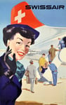 AIRLINES SWISSAIR  Rdbm-POSTER HQ 40x60cm d'une AFFICHE VINTAGE