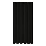 Deconovo Rideaux Occultants Isolant Thermique Anti Froid, 200x290 cm, (Largeur x Hauteur), Rideaux pour Chambre Gar?on, Design Moderne à Oeillets, Halloween Noir, 1Pièces