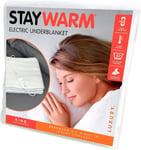 STAYWARM King Size Luxury Quality Electric Underblanket Controller F904 White