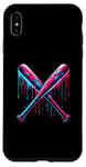 iPhone XS Max Cross Baseball Bat with SprinklesDrip Sports Player Softball Case