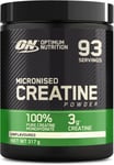 Optimum Nutrition Micronised Creatine Monohydrate Powder 100% 317g - 93 Serve UK