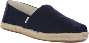 Toms Alpargata Recycled Vegan Elastic Gore Womens Trainer Navy  UK 3 - 8