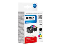 KMP MULTIPACK C97V - Pack de 2 - à rendement élevé - noir, couleur (cyan, magenta, jaune) - compatible - cartouche d'encre (alternative pour : Canon 8286B001, Canon 8288B001, Canon CL-546XL, Canon PG-545XL) - pour Canon PIXMA TR4551, TR4650, TR4651, T