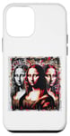 Coque pour iPhone 12 mini Illustration artistique de graffiti de Léonard de Vinci, Mona Lisa