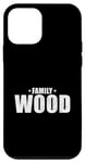 Coque pour iPhone 12 mini Bois Nom de famille en bois assorti Nom de famille