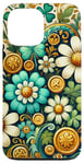 iPhone 13 Pro Max Irish Clover Gold Coins Floral Folk Art Ireland St Patricks Case