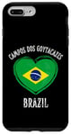 Coque pour iPhone 7 Plus/8 Plus Brazil Flag Heart Campos Dos Goytacazes City