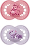 Silikoninen tutti MAM Baby Original Planet Love, 16 kk+, 2 kpl