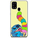 ERT GROUP Coque de téléphone Portable pour Samsung M31 Original et sous Licence Officielle Disney Motif Stitch 015 Parfaitement adapté à la Forme du téléphone Portable, Coque en TPU