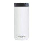Aladdin Leak-Lock Thermavac Stainless Steel Mug 0.35L White – Leakproof - Double Wall Vacuum Insulated Cup - Keeps Hot for 3 Hours - BPA-Free Reusable Travel Mug - Dishwasher Safe