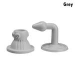 1pc Door Stopper Stop Holder Self Adhesive Grey