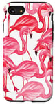 iPhone SE (2020) / 7 / 8 Flamingo Pattern White Phone Cover Case