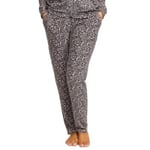 Damella Knitted Lounge Pants Rosa Mønster Medium Dame