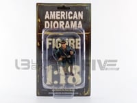 AMERICAN DIORAMA 1/18 - FIGURINES WWII USA SOLDIER 3 AVEC CIGARE 77412