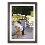 Big Box Art The Orange Trees by Gustave Caillebotte Framed Wall Art Picture Print Ready to Hang, Walnut A2 (62 x 45 cm)