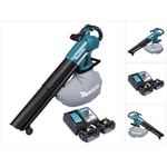 Dub 187 RM2 Souffleur et aspirateur de feuilles sans fil 18 v Brushless + 2x batterie 4,0 Ah + chargeur - Makita