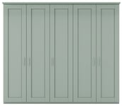 Wiemann Cambridge Green 5 Door Wardrobe - W 250cm