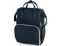 Canpol Black Backpack For Mum With The Function Of Attaching To The Pram