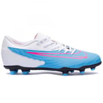 NIKE Men's Phantom Gx Club Fg/Mg Sneaker, Baltic Blue Pink Blast White, 9.5 UK