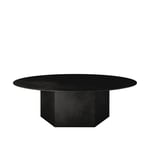 Gubi - Epic Coffee Table Round Ø110 Steel, Midnight Black - Soffbord - GamFratesi - Svart - Metall