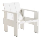 Crate Lounge Chair - White Water-based lacquered