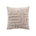 douceur d'intérieur, Housse de Coussin (40 x 40 cm) Alixia, Coton Tufté