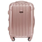 kensie Valise à roulettes pivotantes « Alma » 50,8 cm, Rose Gold, Carry-on 20-inch, Valise Rigide à roulettes pivotantes Alma