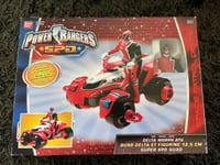 Power Rangers SPD Red Transforming Delta Morph ATV And Figure - New In Box