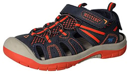 MUSTANG 5068-403 Mocassin, Bleu Marine/Orange, 34 EU