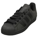 adidas Superstar Mens Casual Trainers in Black - 9 UK