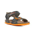 Geox Bébé Garçon B Sandal Chalki Boy Sandales, Military/Orange, 20 EU