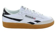 Reebok Homme Club C Revenge Vintage Basket, Caoutchouc Blanc et Noir, 42 EU