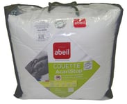 Abeil Couette Acaristop Chaude Coton 140 x 200 cm, fabriquée en France, Blanc