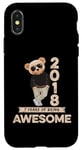 Coque pour iPhone X/XS Ours en peluche original Awesome 7e anniversaire garçon fille 2018