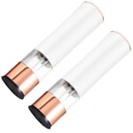 2-pack Automatisk Salt- och Pepparkvarn, Elektrisk Kryddkvarn, Batteridriven, Justerbar Grovlek, Pepparkit för Köket Rose gold  white