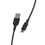 muvit for change Pack Chargeur Secteur 12W + Cable Micro USB 1.2M Noir