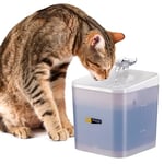 Ferplast Fontaine a Eau Chat ARES Fontaine à Eau pour Chat, Distributeur Eau Chat avec LED, capacité 2 litres, Filtre à Trois Niveaux, Alimentation Incluse