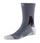 X-SOCKS Mountain Bike Control Water Resistant Chaussette Mixte Adulte, Blanc (Arctic White/Dolomite Grey), S (Taille Fabricant : 35-38)